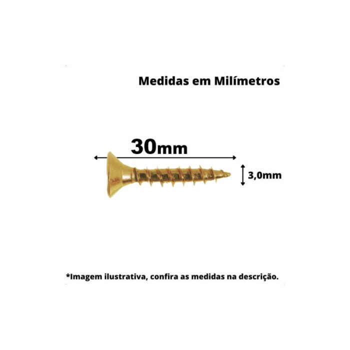 Parafuso Chipboard 3,0 x 30 01