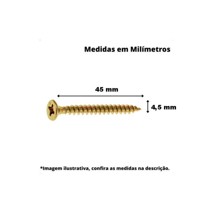 Parafuso Chipboard 4,5 x 45
